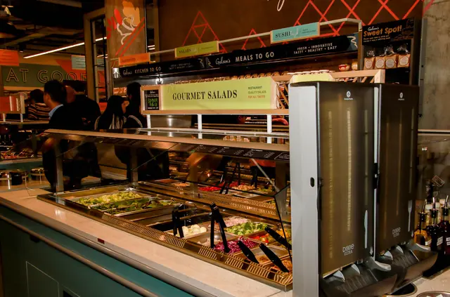 Gourmet salad bar inside Gelson's Toluca Lake