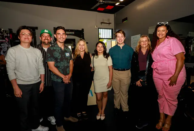 Guests and Chamber members at the NoHo Gym grand opening