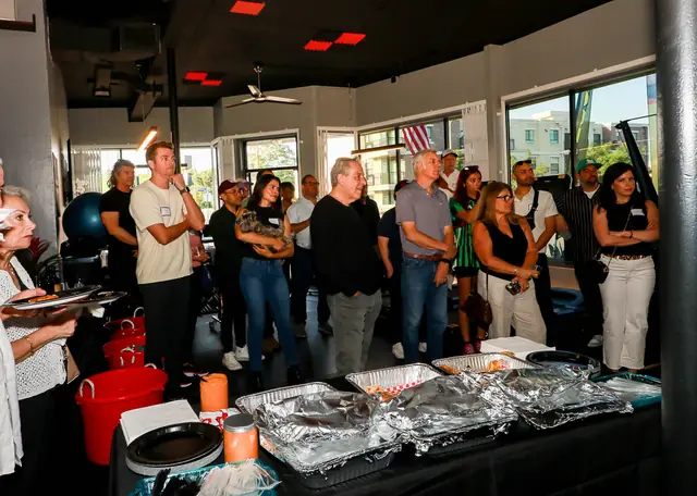 Attendees gathered inside NoHo Gym for the celebration