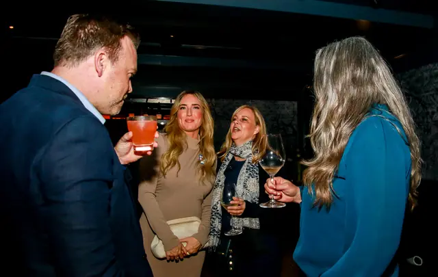 Sponsors and members networking at Verse